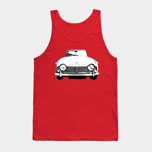 Triumph TR4A 1960s British classic car monoblock black and white Tank Top